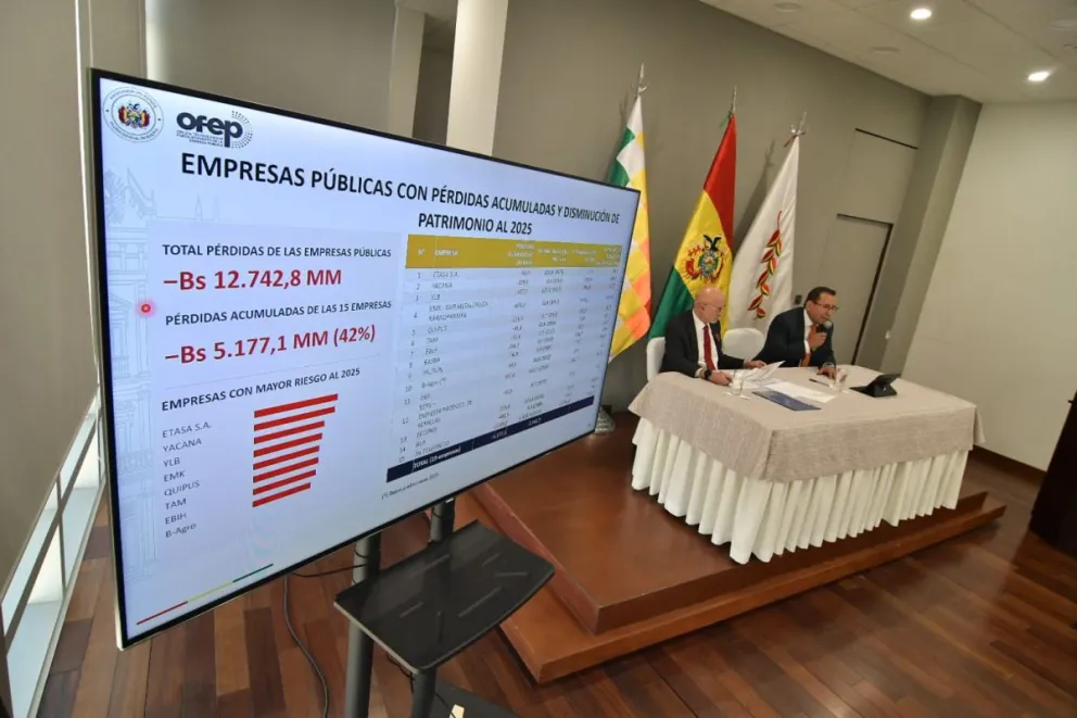 La conferencia de prensa de Lupo y Camacho. Foto: APG 