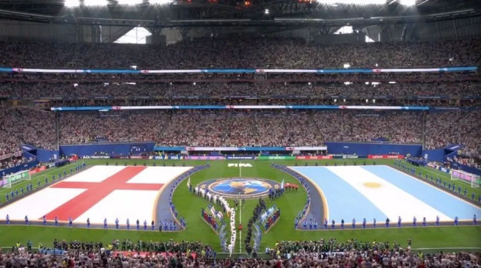 La ceremonia previa al partido de la segunda semifinal. Foto: Internet.