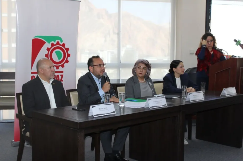 Conferencia de prensa de la Cámara Departamental de Industria de La Paz. Foto: Cadinpaz