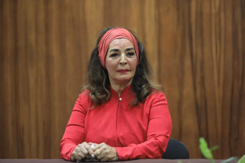 Fotografía de archivo del 18 de febrero de 2020 que muestra a la actriz mexicana Elsa Aguirre durante un acto protocolario en el Palacio Municipal en Acapulco (México). EFE