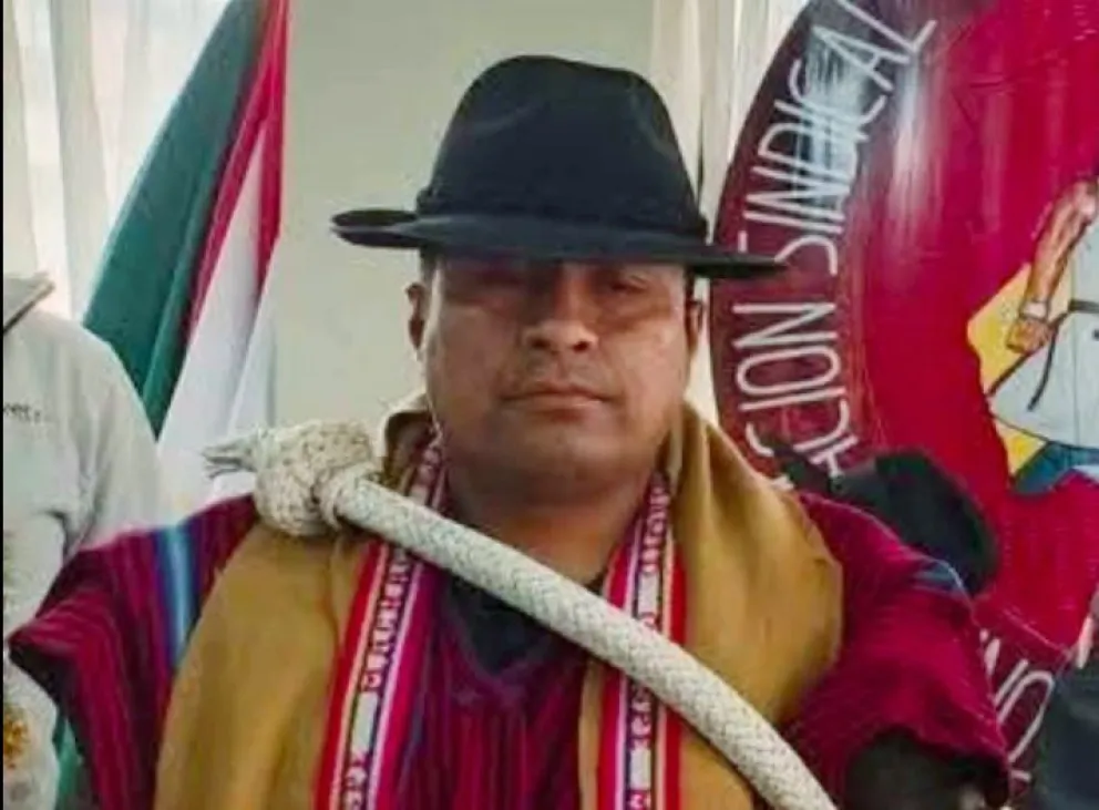 El secretario ejecutivo de la CSUTCB, David Quispe.