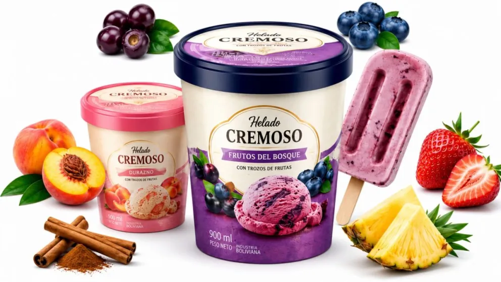 Una de las marcas de helado boliviano. Foto: ABI