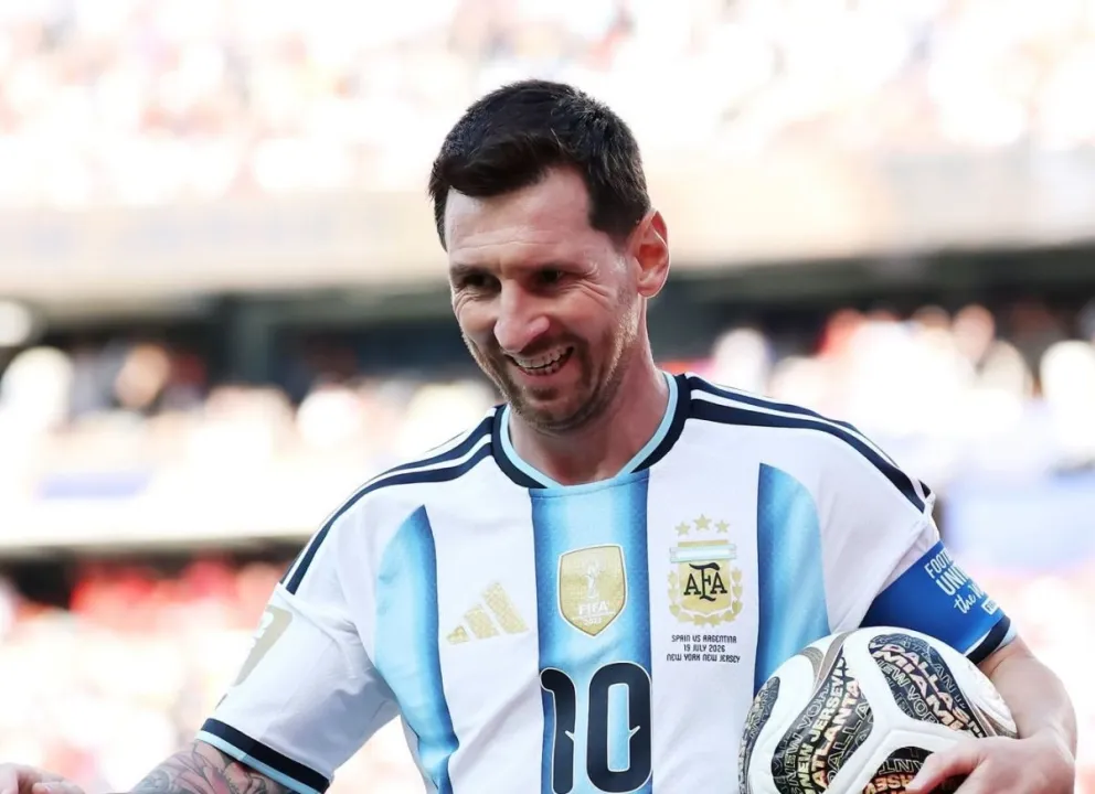 Messi, durante la final ante España, su último cotejo mundialista. Foto: AFA.