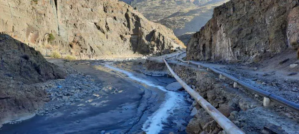 Contaminación minera en Potosí. Foto El Potosí
