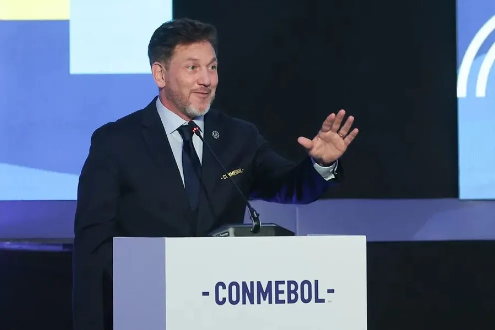 El presidente de la Conmebol, Alejandro Domínguez. Foto: EFE.