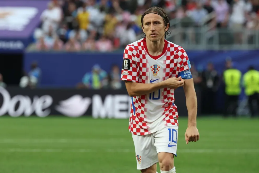 Modric con la casaca de su selección. Foto: EFE.
