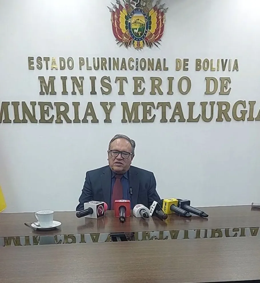 Marco Antonio Calderón, ministro de Minería. Foto: MMyM