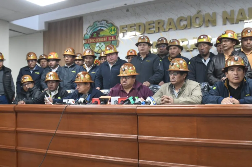 La dirigencia de Fencomin cuestiona al gobierno por cómo realiza la Cumbre Minera. Foto: APG 