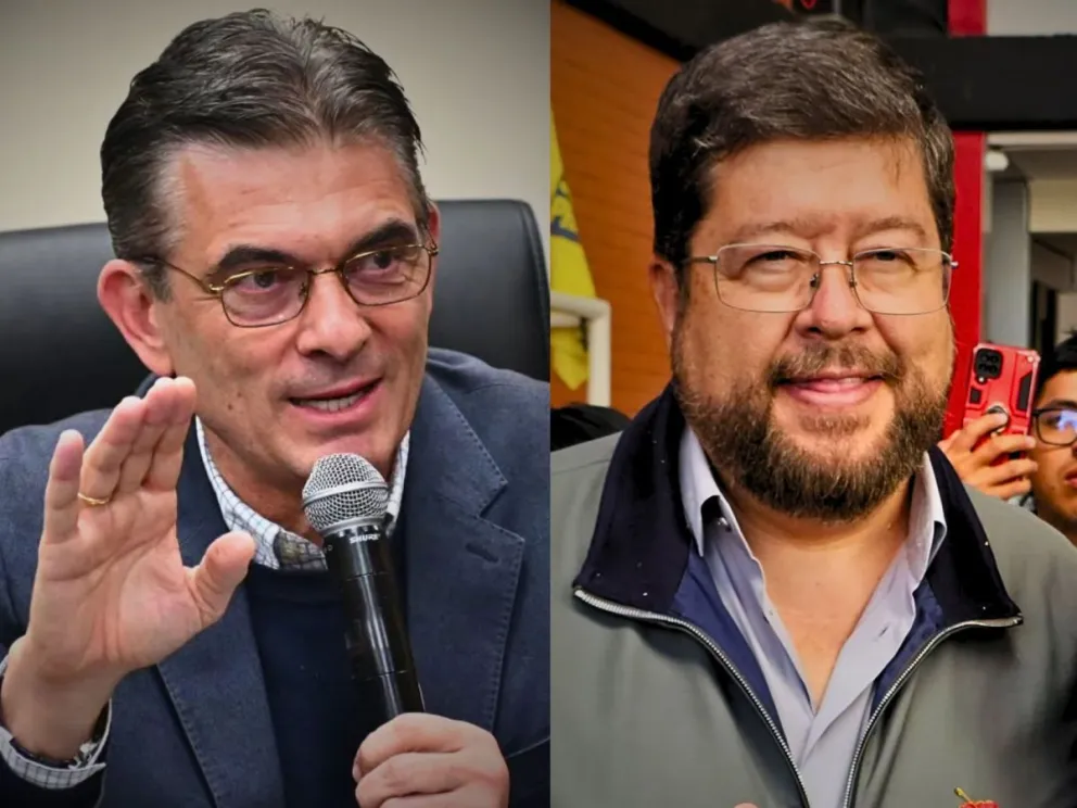 El presidente Rodrigo Paz y el empresario Samuel Doria Medina. Foto: RRSS