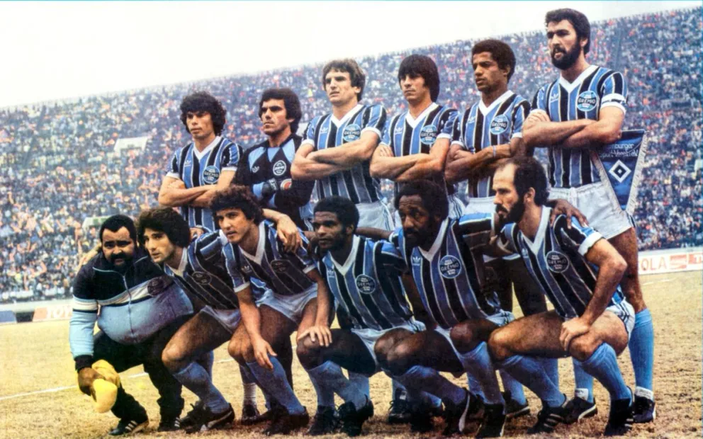 El equipo de Gremio de 1983 que le ganó a Bolívar en el Siles. Foto: GN