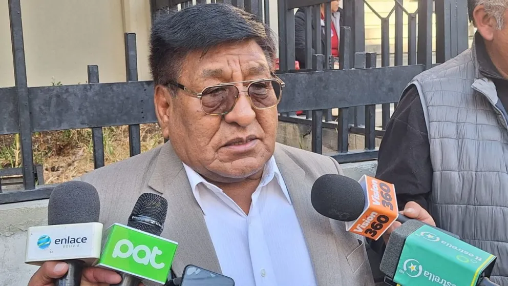 Lucio Gómez, secretario ejecutivo de la Confederación Sindical de Choferes de Bolivia. Foto: Visión 360 