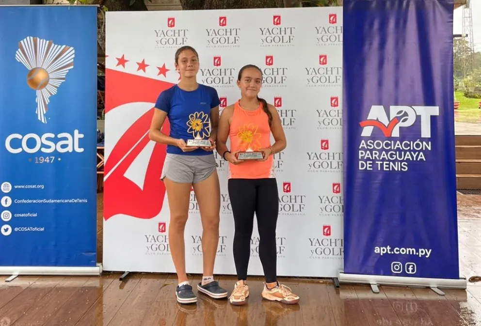 Las ganadoras de dobles Sub-16. Foto: FBT.