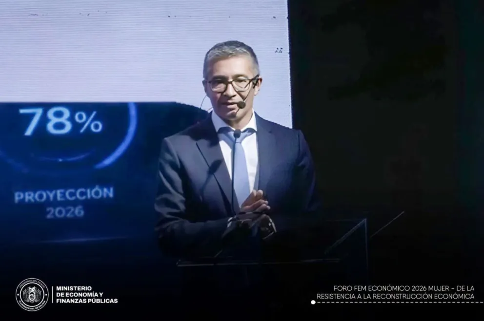 El ministro e Economía durante su participación en  el Foro FEM Económico 2026 Mujer 