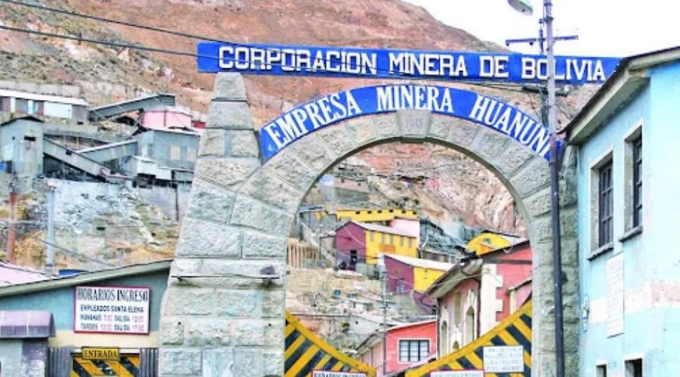 La empresa minera Huanuni. Foto: Archivo