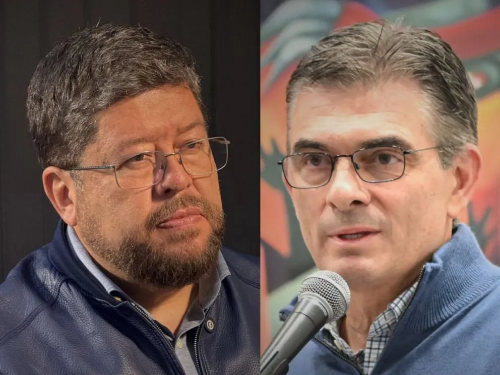 El político y empresario Samuel Doria Medina y el presidente Rodrigo Paz. Foto: RRSS del líder de UN y del mandatario 