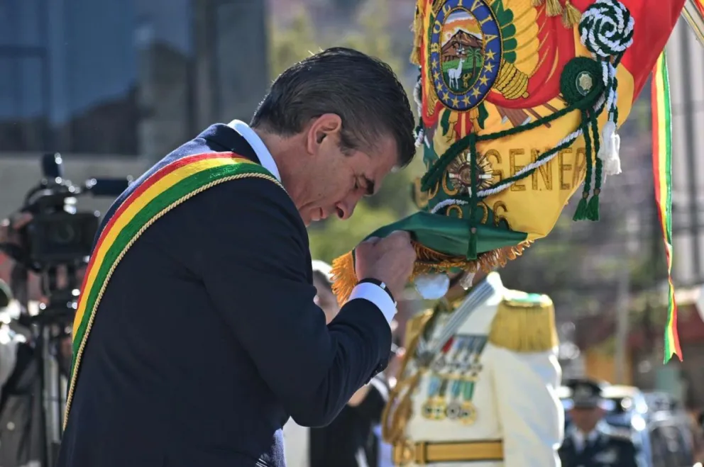 El Presidente en un acto en un acto oficial. Foto: Rodrigo Paz Pereira