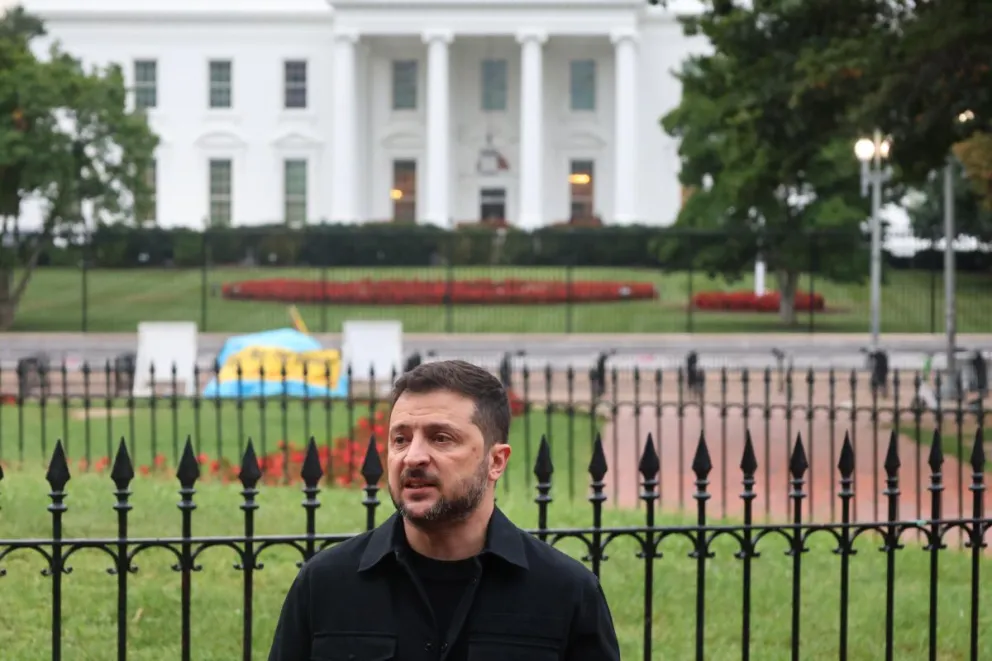 El presidente de Ucrania, Volodímir Zelenski, en una visita realizada a Estados Unidos en agosto de 2025. Foto: EFE