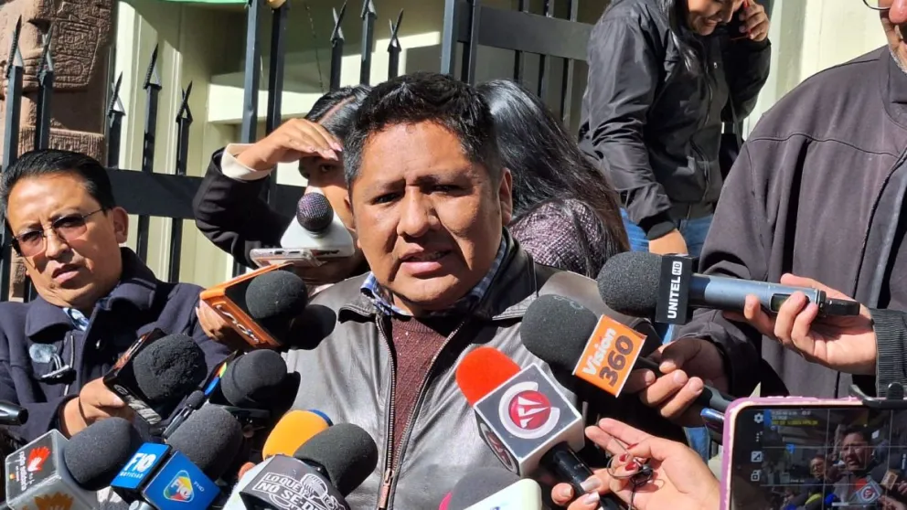 Limbert Tancara, representante de los choferes. Foto: Visión 360 