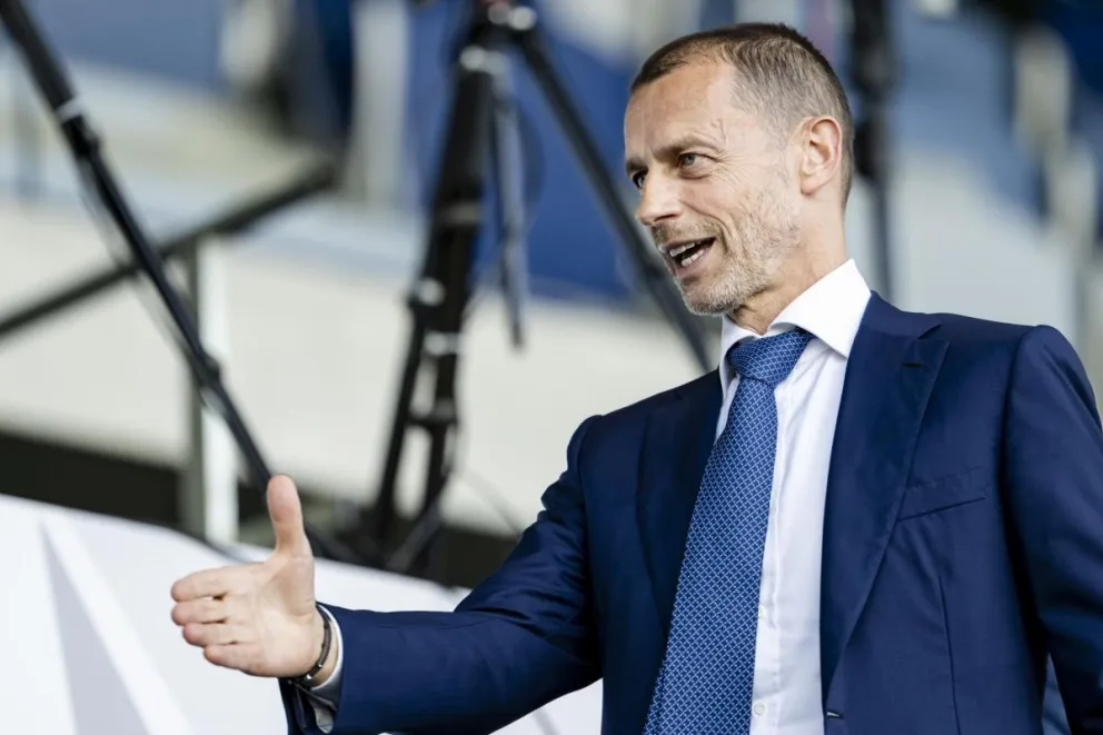 El esloveno Aleksander Ceferin, presidente de la UEFA. Foto: EFE