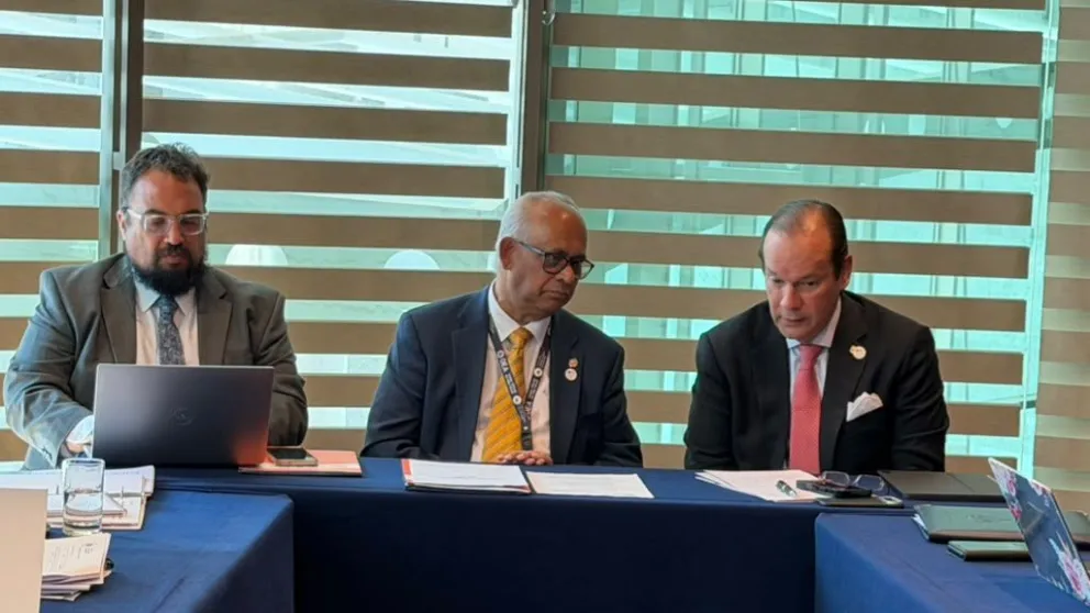 El secretario general de la Organización de los Estados Americanos (OEA), Albert R. Ramdin, inicia en La Paz trabajo de coordinación. Foto: OEA
