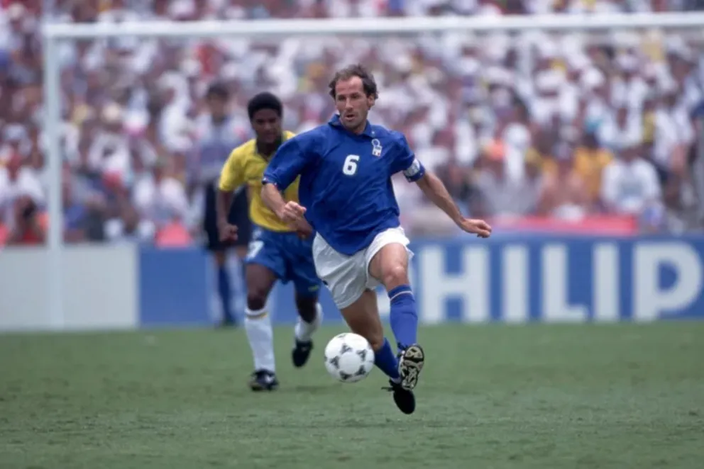 Baresi, en la final del Mundial 1994 frente a Brasil. Foto: CNN