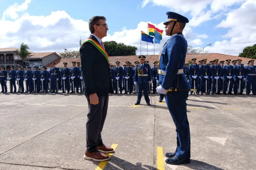 Paz durante el acto, este viernes. Foto: Oficina del Presidente 