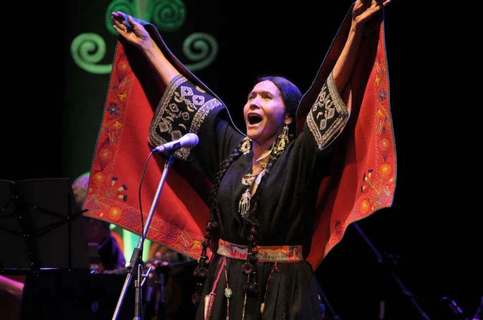 La reconocida cantante y compositora Luzmila Carpio. Foto: CDLLP