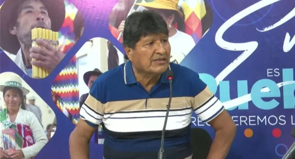 Evo Morales en su programa de RKC. Foto: RKC