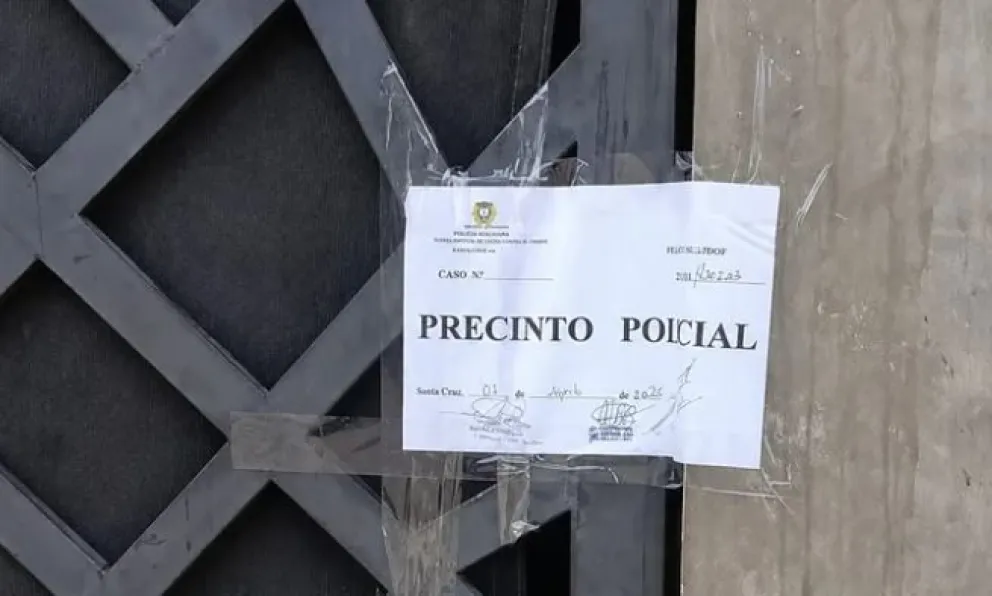El lugar donde se registró el hecho fue precintado. Foto ABI
