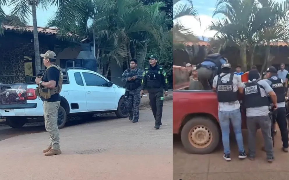 Imágenes del lugar donde ocurrió el crimen en San Ignacio de Velasco.