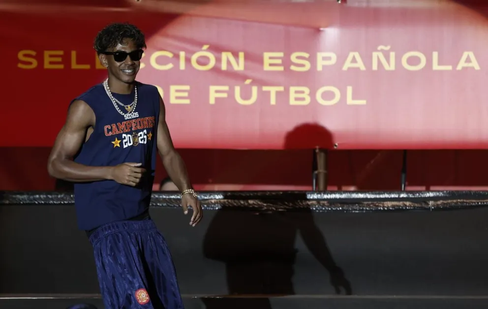 El jugador de la selección española Lamine Yamal, en una imagen de archivo. Crédito: EFE