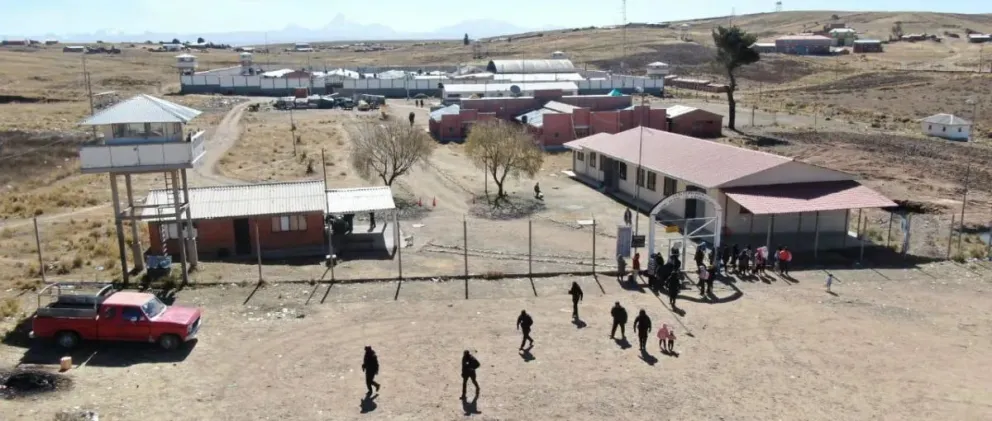 Una vista de la cárcel de máxima seguridad de Chonchocoro. Foto: Unitel