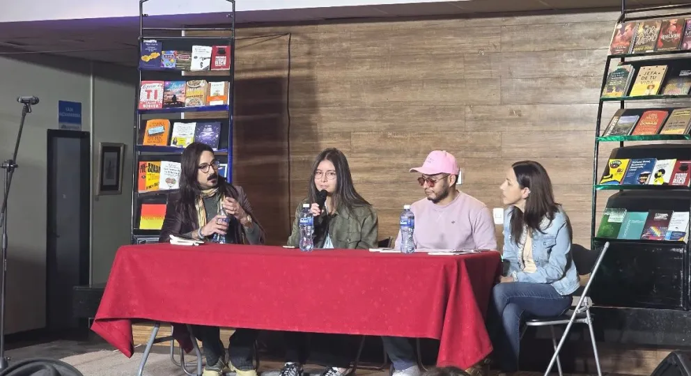 Una edición anterior de Jauría de Palabras en la Feria Internacional del Libro de La Paz. Foto: FIL
