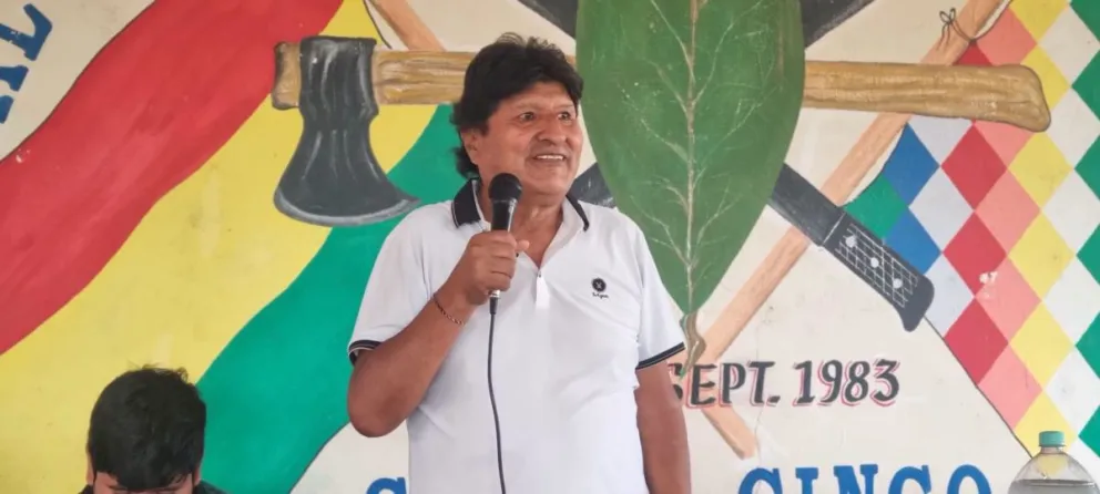 Evo Morales, durante una anterior actividad. Foto: RRSS del exmandatario 