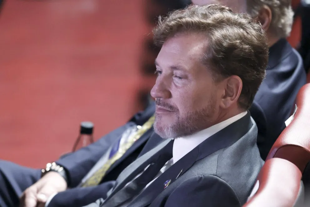 El titular de la Conmebol, Alejandro Domínguez. Foto: EFE.