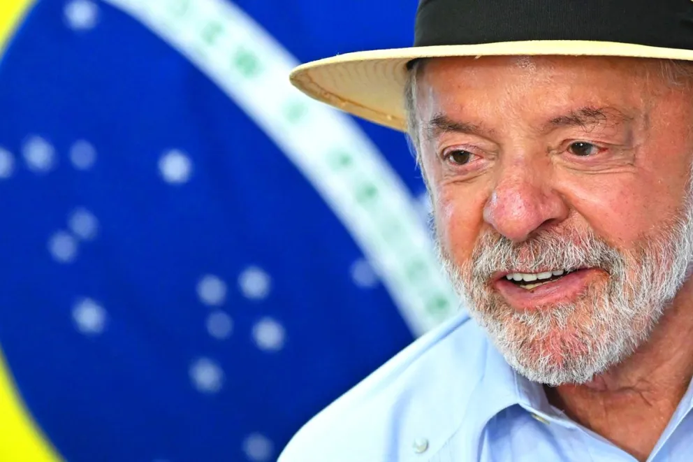 El presidente de Brasil, Luiz Inácio Lula da Silva, fue captado el pasado 5 de agosto, durante un acto público, en el Palacio del Planalto, en Brasilia. Foto: EFE