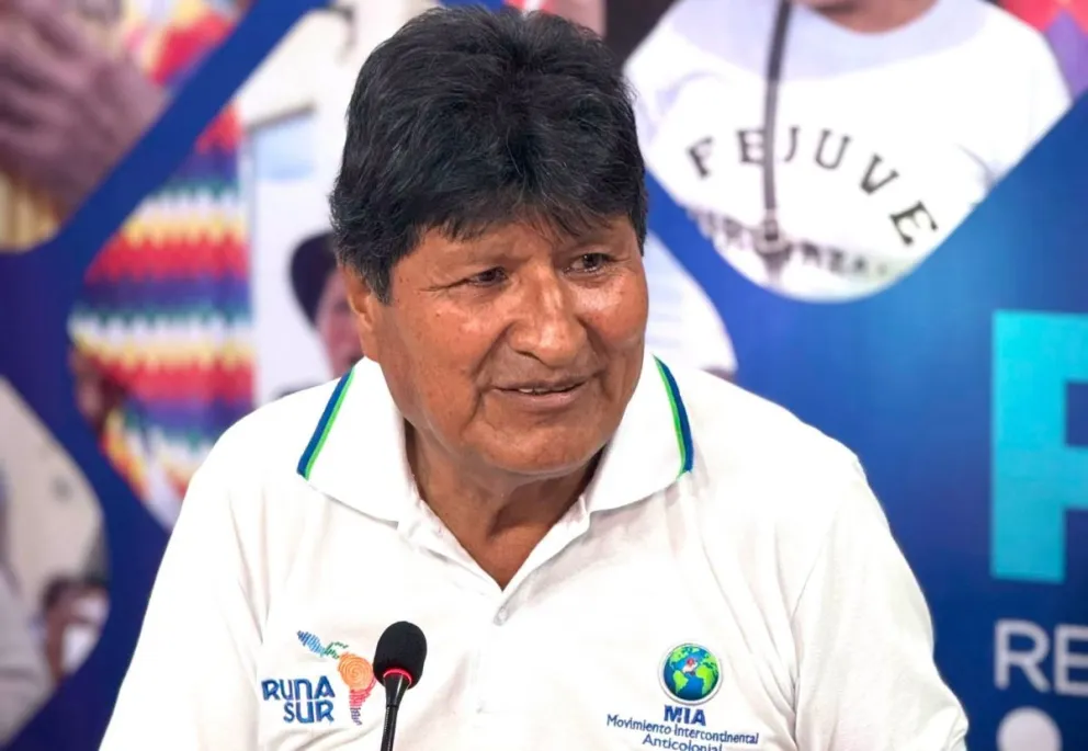 Evo Morales, durante su programa. Foto: RRSS del exmandatario 