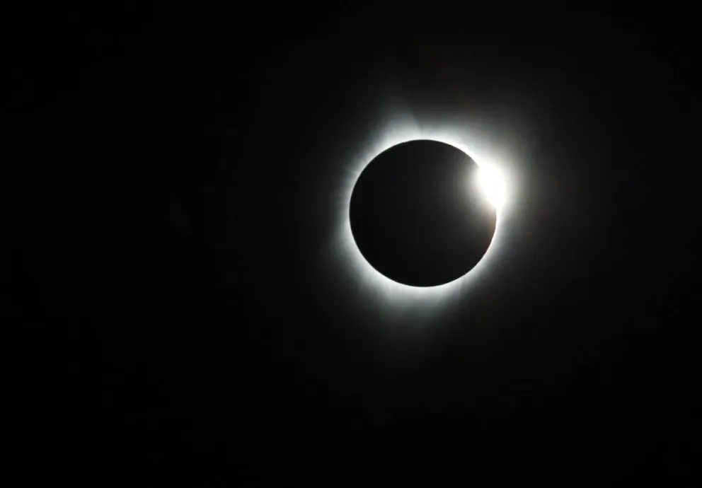 Imagen de un anterior eclipse. Foto: EFE 