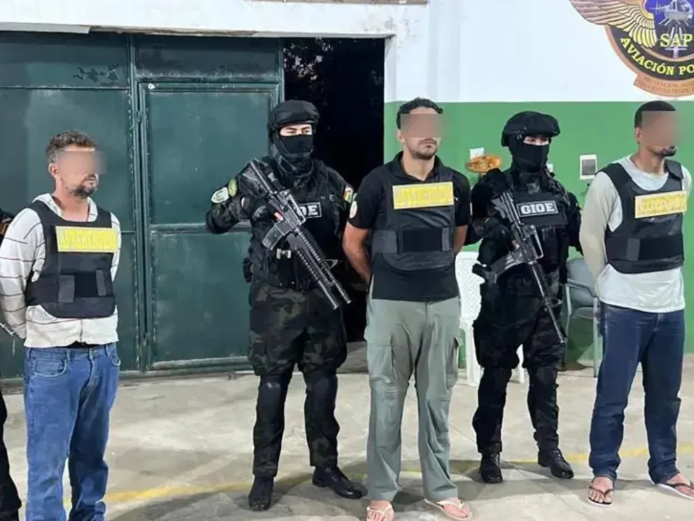 Fueron aprehendidos durante las pesquisas de la Policía tras la muerte del efectivo. Foto: Unitel 