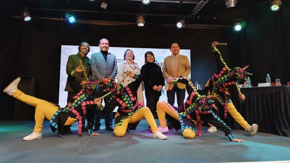 El lanzamiento de la XV edición del Festival Internacional de Teatro de La Paz (FITAZ). Foto: Viceministerio de Culturas y Folklore