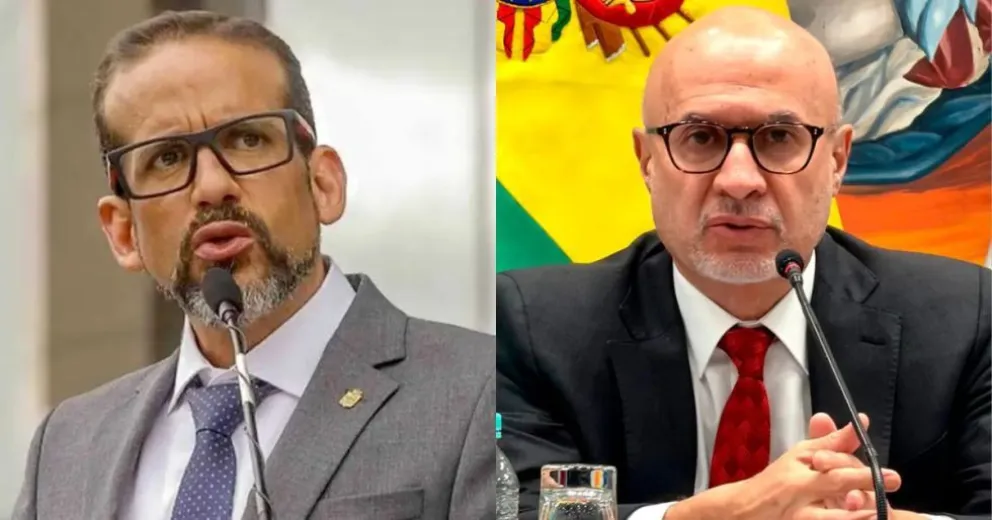 Luis Fernando Camacho y José Luis Lupo, ambos fueron propuestos como embajadores, el primero a Paraguay y el otro ante la OEA. Foto: Correo del Sur