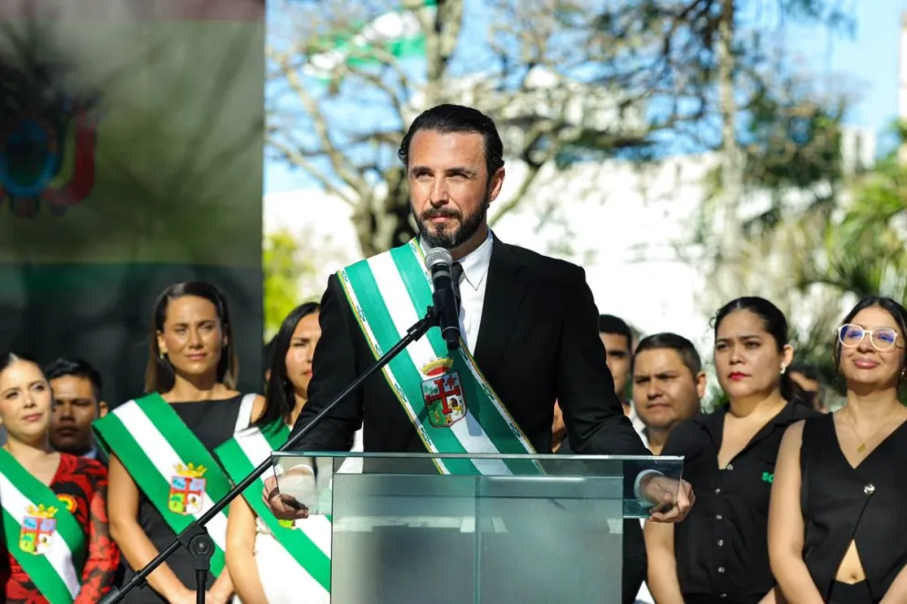  Juan Pablo Velasco, gobernador de Santa Cruz. Foto: RRSS de la autoridad 