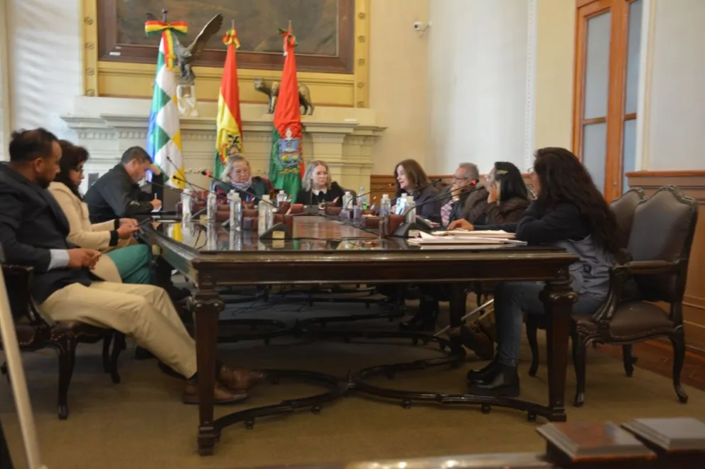 El pleno del Concejo Municipal de La Paz en una sesión del 28 de julio. Foto: Concejo Municipal de La Paz