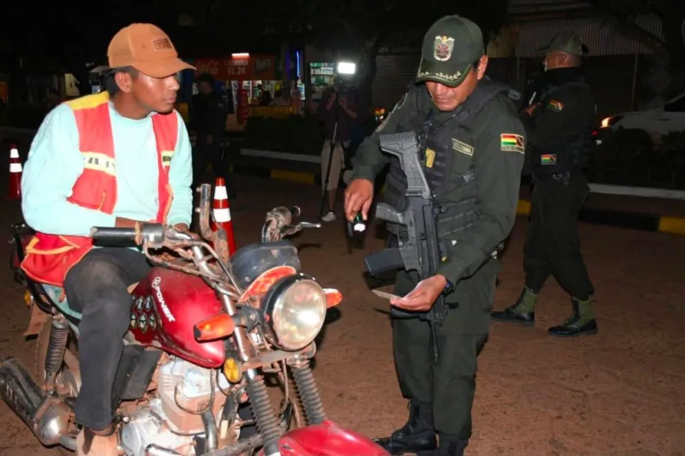El "Plan fronteras seguras" se ejecuta en Guayaramerín. Foto: Ministerio de Gobierno