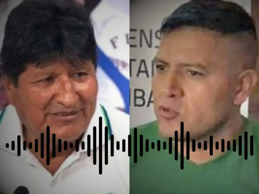 Evo Morales y River Covarrubias. Foto archivo