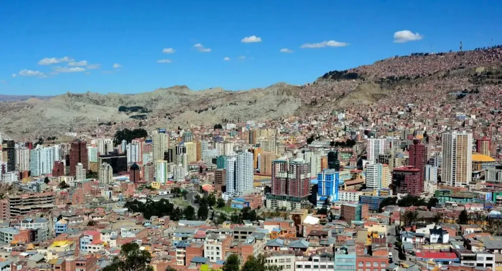 Una vista de la  ciudad de La Paz. Foto ABI