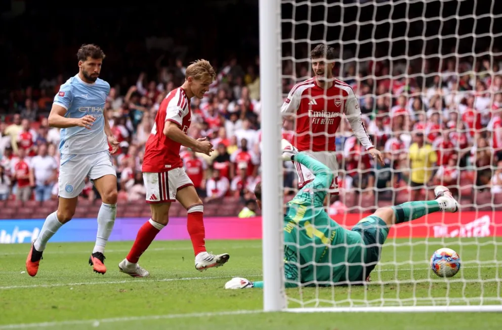 Uno de los goles conseguidos por el Arsenal. Foto::FCA