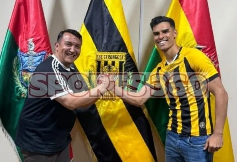 El brasileño Luis Henrique Pachu (izq.) junto al presidente atigrado Daniel Terrazas. Crédito: Daniel Robles