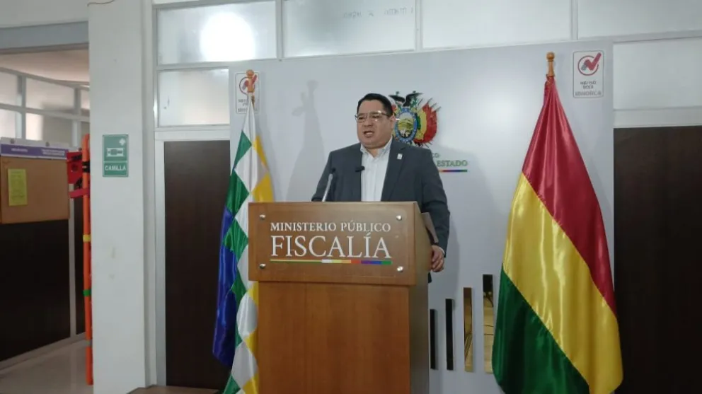 El fiscal general del Estado, Roger Mariaca. Foto Correo del Sur