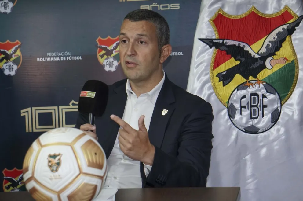 Hugo Blanco Pita, Director de Metodología y Fútbol de la Federación Boliviana de Fútbol. Foto: APG